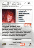 2023 Scarlet Witch Upper Deck Marvel Platinum BLACK RAINBOW #45 Avengers