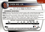 2025 Chen-Wei Lin Bowman Chrome 1ST BOWMAN PROSPECTS ROSE GOLD MINI-DIAMOND REFRACTOR 03/15 #BCP-141 St. Louis Cardinals