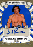 2016 Gerald Brisco Leaf Signature Series BLUE AUTO 28/50 AUTOGRAPH #34 WWE Legend