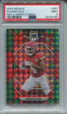 2023 Rashee Rice Panini Mosaic RED & GREEN CHOICE ROOKIE RC PSA 9 #357 Kansas City Chiefs 1150