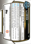 2023 LJ Cryer Topps Bowman Chrome University REFRACTOR 1ST BOWMAN AUTO 352/499 Baylor Bears #87