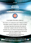 2017 Anthony Rizzo Bowman Platinum PRESENCE AUTO 20/50 AUTOGRAPH #PP-AR Chicago Cubs