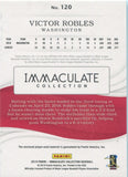 2019 Victor Robles Panini Immaculate Collection PLATINUM BLUE PATCH 18/25 RELIC #120 Washington Nationals