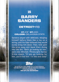 2025 Barry Sanders Topps Signature Class RED SP 06/25 #15 Detroit Lions HOF