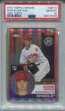 2018 Shohei Ohtani Topps Chrome 1983 DESIGN ROOKIE PSA 10 #83T-6 Anaheim Angels 7372