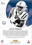 2023 Josh Downs Panini Illusions BLUE ROOKIE SIGNS AUTO 34/75 AUTOGRAPH #RS-JDO Indianapolis Colts