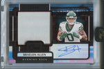 2024 Braelon Allen Panini One RED ROOKIE FRANCHISE FUTURE FABRICS JUMBO PATCH AUTO 44/49 AUTOGRAPH RELIC RC #85 New York Jets