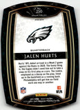 2020 Jalen Hurts Panini Select BLUE CLUB LEVEL DIE CUT ROOKIE RC #250 Philadelphia Eagles