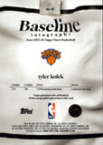2025-26 Tyler Kolek Topps Finest GOLD GEOMETRIC REFRACTOR BASELINE AUTO 22/50 AUTOGRAPH #BA-TK New York Knicks