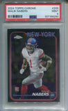 2024 Malik Nabers Topps Chrome ROOKIE RC PSA 9 #205 New York Giants 9290
