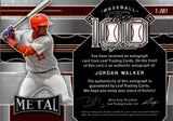 2022 Jordan Walker Leaf Metal BLUE TOP 100 AUTO 2/8 AUTOGRAPH #T-JW1 St. Louis Cardinals