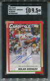 2025 Nolan Arenado Topps 1990 DESIGN AUTO AUTOGRAPH SGC 9.5/10 #90AU-NA St. Louis Cardinals 7658