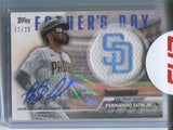 2023 Fernando Tatis Jr. Topps Series 2 FATHER'S DAY COMMEMORATIVE TEAM PATCH AUTO 11/25 AUTOGRAPH RELIC #FD-FT San Diego Padres