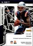 2022 Tyquan Thornton Panini Mosaic PURPLE POWER ROOKIE AUTO 29/49 AUTOGRAPH #RAM-TT New England Patriots
