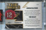 2024 Tom Brady Leaf Ultimate PINK FOIL THE IMMORTALS QUAD JERSEY 5/6 RELIC #I-23 Tampa Bay Buccaneers
