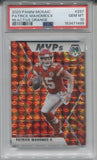 2020 Patrick Mahomes II Panini Mosaic REACTIVE ORANGE PSA 10 #297 Kansas City Chiefs 1499