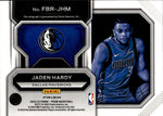 2022-23 Jaden Hardy Panini Prizm FAST BRK ROOKIE AUTO AUTOGRAPH RC #FBR-JHM Dallas Mavericks