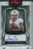 2025 Nico Iamaleava Leaf Sports Heroes GREEN FOIL CLEAR AUTO 4/5 AUTOGRAPH #BA-NI1 UCLA Bruins