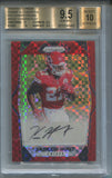 2017 Kareem Hunt Panini Prizm RED POWER ROOKIE AUTO 09/49 AUTOGRAPH BGS 9.5/10 #RA-KH Kansas City Chiefs 8463