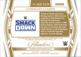 2024 Tommaso Ciampa Panini Flawless WWE SHIRT AUTO 16/25 AUTOGRAPH RELIC #HZ-TCP Friday Night Smackdown