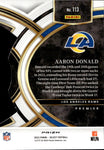 2023 Aaron Donald Panini Select EMERALD GREEN PREMIER LEVEL DIE CUT 5/5 #113 Los Angeles Rams