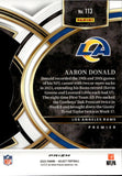2023 Aaron Donald Panini Select EMERALD GREEN PREMIER LEVEL DIE CUT 5/5 #113 Los Angeles Rams