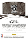 2019-20 Nicolas Claxton Panini Immaculate REMARKABLE ROOKIE JERSEY 17/99 RELIC RC #RR-NCL Brooklyn Nets