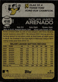 2022 Nolan Arenado Topps Heritage High Number IMAGE VARIATION #416 St. Louis Cardinals