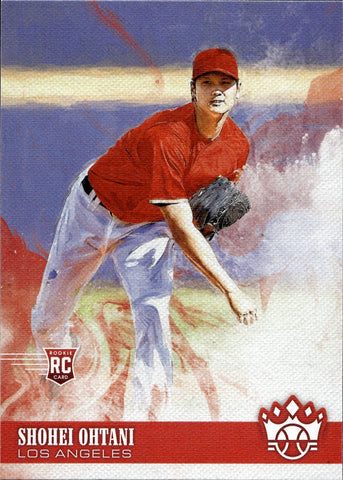 2018 Shohei Ohtani Panini Diamond Kings ROOKIE RC #73 Anaheim Angels 1
