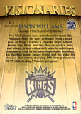 1999-00 Jason Williams Topps Stadium Club Chrome VISIONARIES REFRACTOR #V3 Sacramento Kings 1