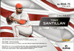 2022 Tony Santillan Panini Spectra ROOKIE DUAL PATCH JERSEY AUTO AUTOGRAPH RELIC RC #RDJA-TS Cincinnati Reds