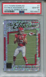 2017 Patrick Mahomes Panini Donruss THE ELITE SERIES ROOKIE RC PSA 10 #7 Kansas City Chiefs 6871