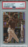 2020 Yordan Alvarez Topps Chrome SEPIA ROOKIE RC PSA 10 #200 Houston Astros 9242