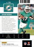 2021 Jaylen Waddle Panini Contenders ROOKIE TICKET AUTO AUTOGRAPH #106 Miami Dolphins