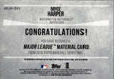 2019 Bryce Harper Topps Series 1 RED MAJOR LEAGUE MATERIAL JERSEY 05/25 RELIC #MLM-BH Washington Nationals