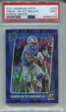 2021 Amon-Ra St. Brown Donruss Optic PURPLE SHOCK RATED ROOKIE PSA 9 #228 Detroit Lions 4028