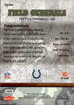 2007 Peyton Manning Fleer Ultra FIELD GENERALS JERSEY RELIC #FG-PM Indianapolis Colts HOF