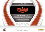 2023 Drew McIntyre Panini Immaculate WWE JUMBO SHIRT AUTO 90/99 AUTOGRAPH RELIC #PM-DMI Monday Night Raw