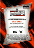 2026 Chad Gable Topps Chrome WWE RED BRAND AUTO AUTOGRAPH #RBA-CHA Monday Night Raw 1