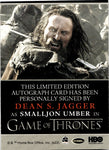 2022 Dean S. Jagger as Smalljon Umber Rittenhouse Game of Thrones The Complete Series Volume 2 AUTO AUTOGRAPH #NNO 1