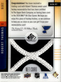 2024-25 Robert Thomas Upper Deck SP Game Used ALL-STAR GAME NET CORD 11/35 RELIC #ASN-RT St. Louis Blues
