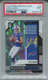 2018 Josh Allen Panini Unparalleled ASTRAL ROOKIE FOCUS 192/200 #JA Buffalo Bills 1778