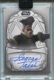 2024 George Takei as Lok Durd Topps Star Wars Galactic Antiquities AUTO 27/50 AUTOGRAPH #A-GT The Clone Wars