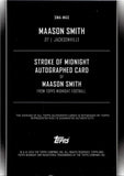 2024 Maason Smith Topps Midnight STROKE OF MIDNIGHT ROOKIE AUTO AUTOGRAPH RC #SMA-MAS Jacksonville Jaguars