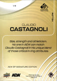 2025 Claudio Castagnoli Upper Deck SP Signature Edition AEW YELLOW 26/50 #19 AEW