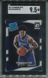 2017-18 De'Aaron Fox Donruss Optic RATED ROOKIE RC SGC 9.5 #196 SACRAMENTO KINGS 4422