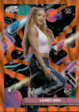 2026 Lainey Reid Topps Cosmic Chrome WWE Rookie Orange Galactic Refractor 22/25 #153 NXT