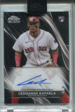 2024 Ceddanne Rafaela Topps Chrome Black ROOKIE AUTO AUTOGRAPH RC #CBA-CRA Boston Red Sox