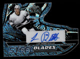 2025 Luc Robitaille Leaf Metal PLATINUM BLUE SHIMMER STEEL BLADES AUTO 3/4 AUTOGRAPH #SB-LR2 Los Angeles Kings