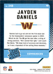 2024 Jayden Daniels Donruss Optic RATED ROOKIE RC #248 Washington Commanders 3